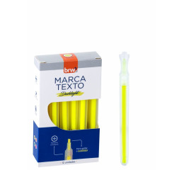 MARCA TEXTO FLUORESCENTE AMARELO C/12 CA2201
